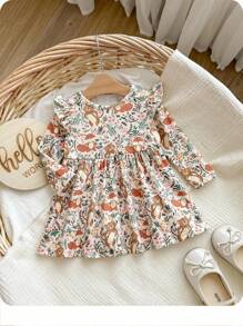 Boybabygirl 可爱休闲针织长袖连衣裙，秋冬