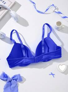 1pc Women's Simple Solid Color Underwired Bra Push Up Bra Bras Cute Push Up Push Up Bra Set