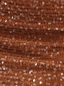 Musera Resort 低腰亮片针织迷你裙罩衫波西米亚风伊比沙岛可爱性感度假夏季海滩泳装性感泳装优雅春节 - 綠色 - 查看 7