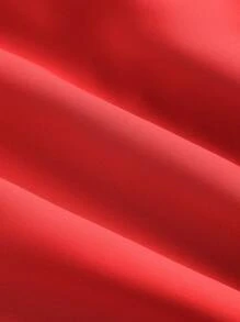 SHEIN MOD 加大码白色细肩带连衣裙，背部蝴蝶结装饰，正式活动礼服，女式白色露背蝴蝶结长裙，夏季白色连衣裙，毕业礼服，女士早午餐服装，飘逸连衣裙，紧身胸衣连衣裙 - 紅色 - 查看 4