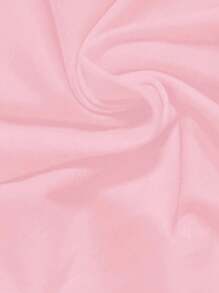 SHEIN LUNE 花卉印花圆领短袖T恤图案T恤女式上衣 - 淺粉色 - 查看 5