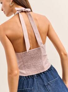 Nöista 露背领口上衣，前面有钩。 - 彩色 - 查看 2