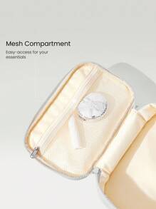 GLOWMODE 3L Sport Large Capacity Water-Repellant Essentials Zippered Kit Storage Bag Daily Casual Travel Trip - Light Grey - View 3