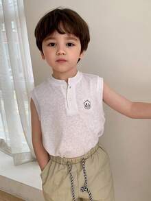 Hapijoa Kids Fall Clothes, Young Boy Round Neck Knitted Sweater Top