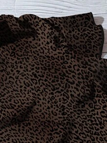 EMERY ROSE Casual Minimalist Plus Size Shirt, Suitable For Summer Autumn And Winter,Teacher Shirts Chic Blouses For Women - Brown - View 5