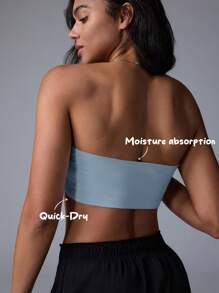 Fluxe Casual Plain Knit Cropped Fitted Tank Top