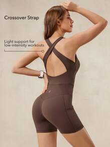 OutZeal 凉爽触感柔软扭纹后背交叉绑带可拆卸护垫连体衣运动骑行健身