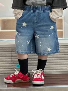 Dazy Kids Young Boys Size Denim Shorts - Medium Wash - View 3