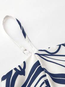 Irokai 日本传统女士浴衣和服套装印花分体款式适合夏季节日 - 藏蓝色 - 查看 7