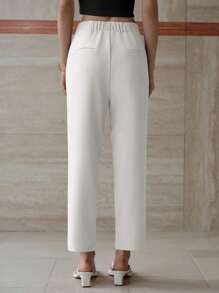 MOTF PREMIUM SLANT POCKET STRAIGHT LEG PANTS - White - View 3