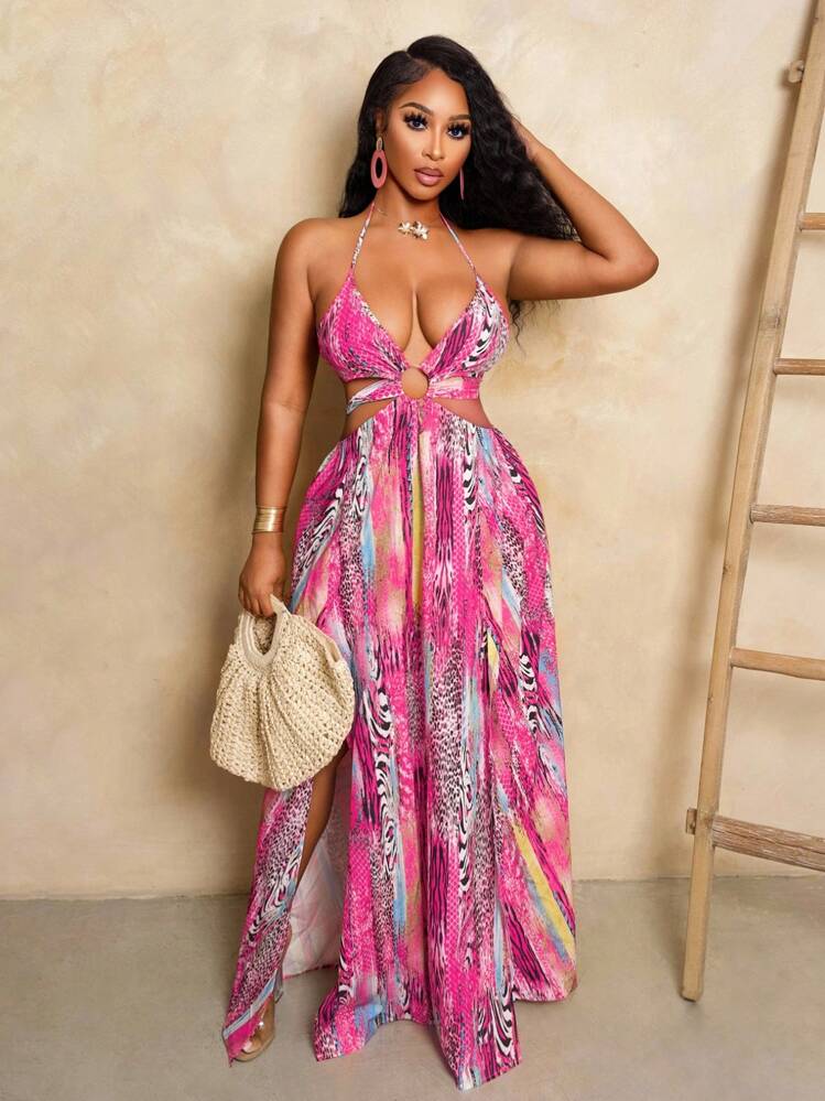 hot pink nashville dress BamGleam Light Pink,Summer,Casual,Holiday,Vacation,Holiday Women Leopard Print For Music Festivals,Easter,Nashville,Boho,Birthdays,Cruise,Beach Purple Blooms