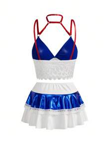 Fantasy Costume Trang phục đồ lót gợi cảm màu tương phản dành cho nữ - Nhiều màu - Xem 6