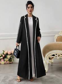 Yasmyna Women's Arabic Style Long Sleeve Long Robe Jacket