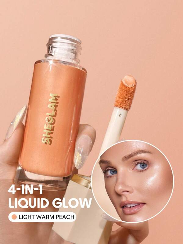 SHEGLAM Sunburst Glow Mixer-Light Warm Peach Corrector Brightening Hydrating Primer Quick Fixer Lightweight Face Primer Graduation Birthday Holiday Summer Fall Autumn Y2K Fancy Fashion Women Makeup Cosmetic Party Beach Travel Camping Outdoors School Campus Trip Festivals Decor Gift Present Rose Girl Cosplay Best Color Charm Vibe