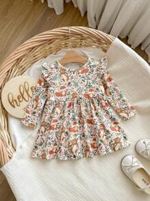 Boybabygirl 可爱休闲针织长袖连衣裙，秋冬