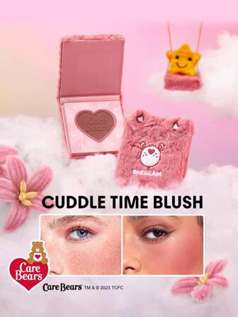 Care Bears X SHEGLAM Cuddle Time Blush-Tickled Pink Puder-Rouge-Palette, Hohe Pigmentierung, Lichtecht, Langanhaltend, NatüRlich Haltend, Leichtes Gesichts-Make-Up, , Weihnachten, Winter-Rouge Abschluss Geburtstag Urlaub Sommer Herbst Autumn Y2K Schick Mode Frauen Make-Up Kosmetik Party Strand Reise Camping DraußEn Schule Campus Ausflug Festivals Dekoration Geschenk PräSent Rose MäDchen Cosplay Beste Farbe Charme AtmosphäRe
