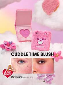 Care Bears X SHEGLAM Cuddle Time Blush-Fab-U-Lous  Powder Blush Palette High Pigment Non-Fading Long Lasting Lasting Lightweight Face Makeuppink Blush Rare Brand Beauty Makeup Face Paint Cosmetic For Women Girls Perfect For Spring Summer Ideal For Y2K Fancy Fashion Suitable For Birthday Mother'S Day Gift Rave Party Ready Best Color - Fab-U-Lous - View 1