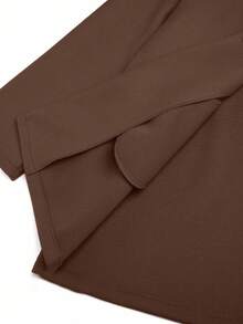 Selianne 女式立领收腰长袖开衫外套，优雅秋冬装