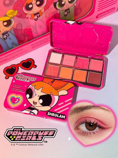 The Powerpuff Girls X SHEGLAM مجموعة ظلال العيون The Professor'S Girls-مجموعة ظلال العيون The Leader Shimmer Matte باللون الأحمر، ظلال عيون ناعمة قابلة للمزج ومتجانسة الصبغة علامة تجارية جمال مكياج مستحضرات تجميل للنساء الفتيات مثالي لفصل الخريف الشتاء مثالي ل- Y2K أزياء أنيقة هدية حفلة جاهز أفضل لون