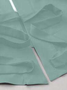 Irokai 日本女士传统印花和服浴衣宽松两件套服装，夏季节日 - 薄荷藍 - 查看 8