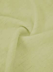 SHEIN Unity Damen Große Größen Sommerurlaub 2 Stücke Set: Elegantes Fake-Leinen Trägertop & Rock mit hohem Schlitz - Grün - Übersicht 7