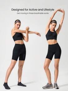 GLOWMODE 3 Pairs Arch Support Everyday Socks Gym - Multicolor - View 3