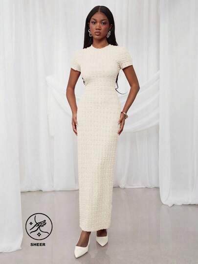 NYA SZN Spring Casual Short Sleeve Fitted Festival Summer T-Shirt Dress Vacation Modest Spring Break Graduation Brunch Wedding Guest Special Occasion For Bridal Dinner Prom Dresses For Wedding Event