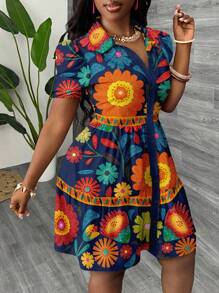 Slaydiva Casual Minimalist Women Mini Dress, Suitable For Summer Suitable For Going Out Chic Dress