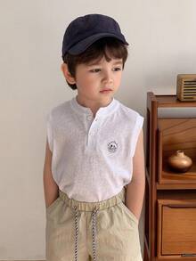 Hapijoa Kids Fall Clothes, Young Boy Round Neck Knitted Sweater Top