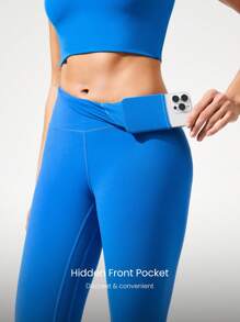 GLOWMODE 24" FeatherFit™ Low Impact 3/4 Leggings  Spring Summer - Wander Blue - View 3
