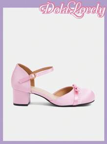 Dola Lovely Bow-Tied Mary Jane Elegant High Heeled Shoes
