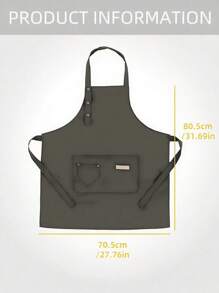 1PC Tạp dề nhà bếp chống thấm dầu dùng tại nhà, Tạp dề có túi, Tạp dề nhà bếp chống bẩn Poly, Tạp dề nấu ăn dùng cho gia đình, nhà hàng, thủ công, vườn, BBQ, trường học, quán cà phê, Tạp dề cho nam và nữ (màu xanh lá cây) Làm quà tặng Giáng sinh cho ngày lễ - màu xanh lá - Xem 6