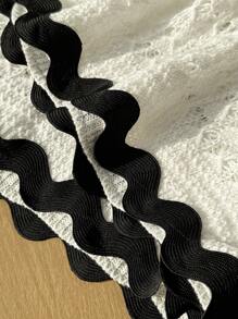 Comfortcana 2 piezas Conjunto de suéter corto de malla calada de talla grande