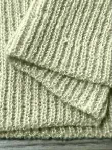 Young Girls Sweater Dress With A-Line Silhouette And High Round Neckline Fall Winter - Mint Green - View 7