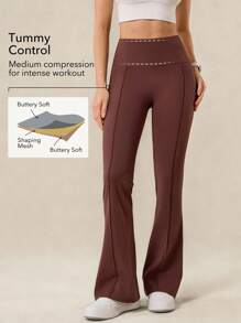 OutZeal Pantalon évasé décontracté pour le gym et le yoga, avec contrôle du ventre et protection UV pour femmes