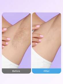 Teckwe Women Bikini Trimmer, Dual-Head Hair Trimmer For Women, 2-In-1 Bikini Shaver With Ceramic Blade Heads & Type-C Charging Port, Electric Razors For Women Pubic Hair,Underarms,Legs,Arms,Face,Purple - Purple - View 2