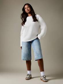 MISSGUIDED Long Sleeve Retro Rock Band Concert Backstage T-Shirt Festival Streetwear Slogan Statement Print Fashion Top Year Round Essential Wardrobe Basic - White - View 4