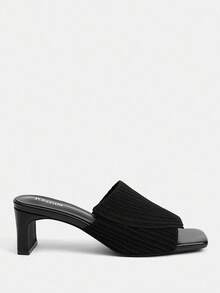 Ressula Women's Fashionable Comfortable High Heel Sandals - Black - View 3