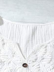 EMERY ROSE Women's Casual Floral Print Short Sleeve Blouse