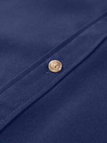 Manfinity Nomadique Manfinity Nomadique  Men's Western-Style Brown Loose-Fit Floral Heat-Transfer Long-Sleeve Shirt - Suitable For Halloween, Fall Casual Outings & Western-Themed Events, Also A Thoughtful Gift For Husbands/Boyfriends.