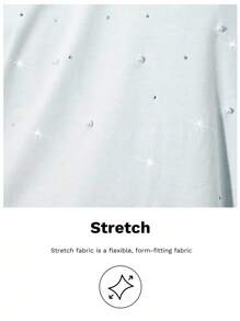 Maija Blusa suelta de manga corta con cuello redondo, de ajuste holgado, de color blanco, con diseño gráfico con perlas y cristales brillantes, versátil y alegre, adecuada para fiestas y festivales de San Valentín