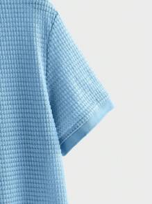 EASEVO Plus Size Men's Casual Knitted Mesh Polo Shirt, Suitable For Summer - Multicolor - View 4