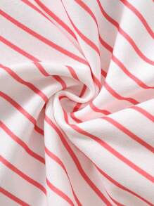 Cozy Pixies 女婴草莓图案针织柔软圆领长袖套头衫 - 粉色 - 查看 7