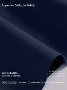 GLOWMODE 重置方领镂空运动文胸防擦伤粘合轻度支撑低冲击瑜伽日常 - Dark Blue - 查看 5