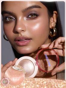 SHEGLAM Glowchi Bouncy Highlighter-Custard Brand Beauty Makeup Face Paint Cosmetic For Women Girls Perfect For Fall Winter Ideal For Y2K Fancy Fashion Suitable For Birthday Christmas Present Party Ready Best Color