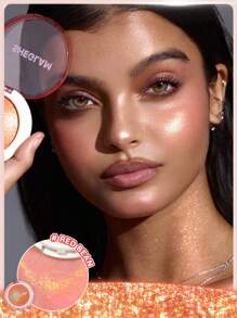 SHEGLAM Glowchi Bouncy Illuminante-Red Bean Marchio Bellezza Trucco Cosmetico Per Donne Ragazze Perfetto Per Autunno Inverno Ideale Per Y2K Elegante Moda Adatto Per Compleanno Natale Presente Festa Pronto Migliore Colore