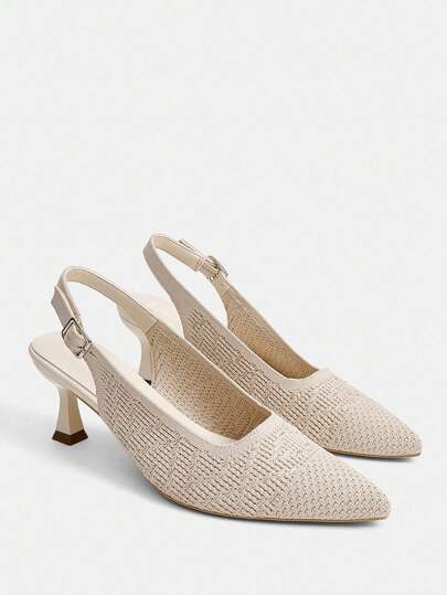 Ressula Sapatos femininos da moda feminina, sapatos confortáveis de salto alto, cor damasco