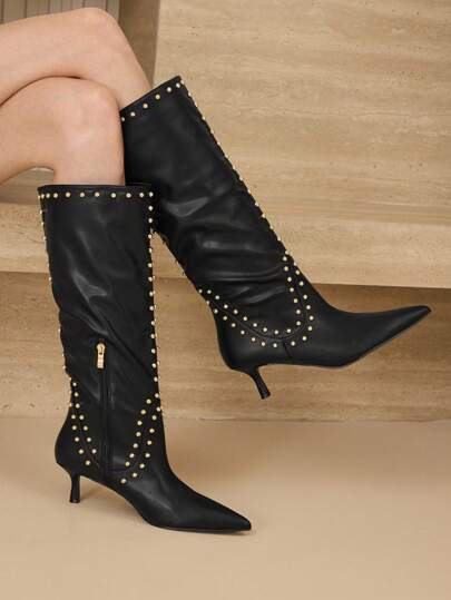 【追跡あり!】ALDO Faelora ラインストーン ハイヒール ブーツ YELLO / BLOODY ROSE SHORT BOOTS