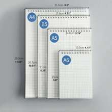 1pc Spiral Plan Notebook, Waterproof Paper Multi-Purpose Notebook For Household Back To School