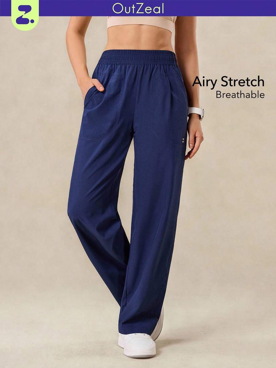 OutZeal Women Stretch Multi Pockets Straight Leg Outdoor Pants Hiking Camping Climbing - Navy Blue - View 1